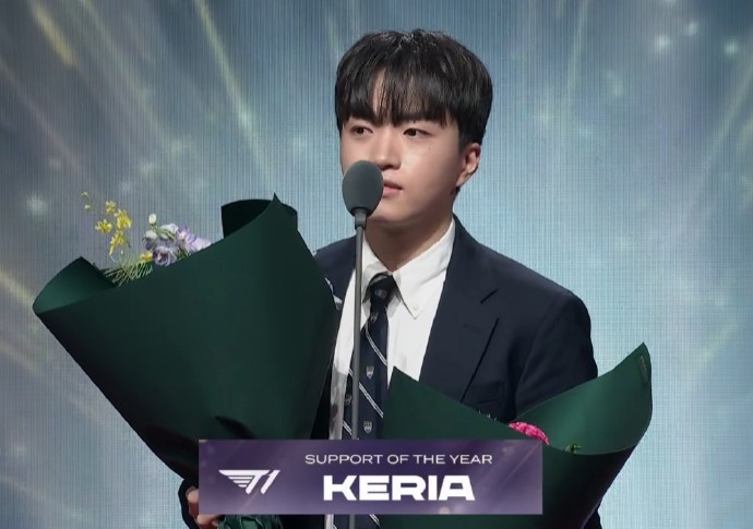 LCK年度选手：上单kiin 打野Oner 中单Chovy 下路Guma 辅助keria